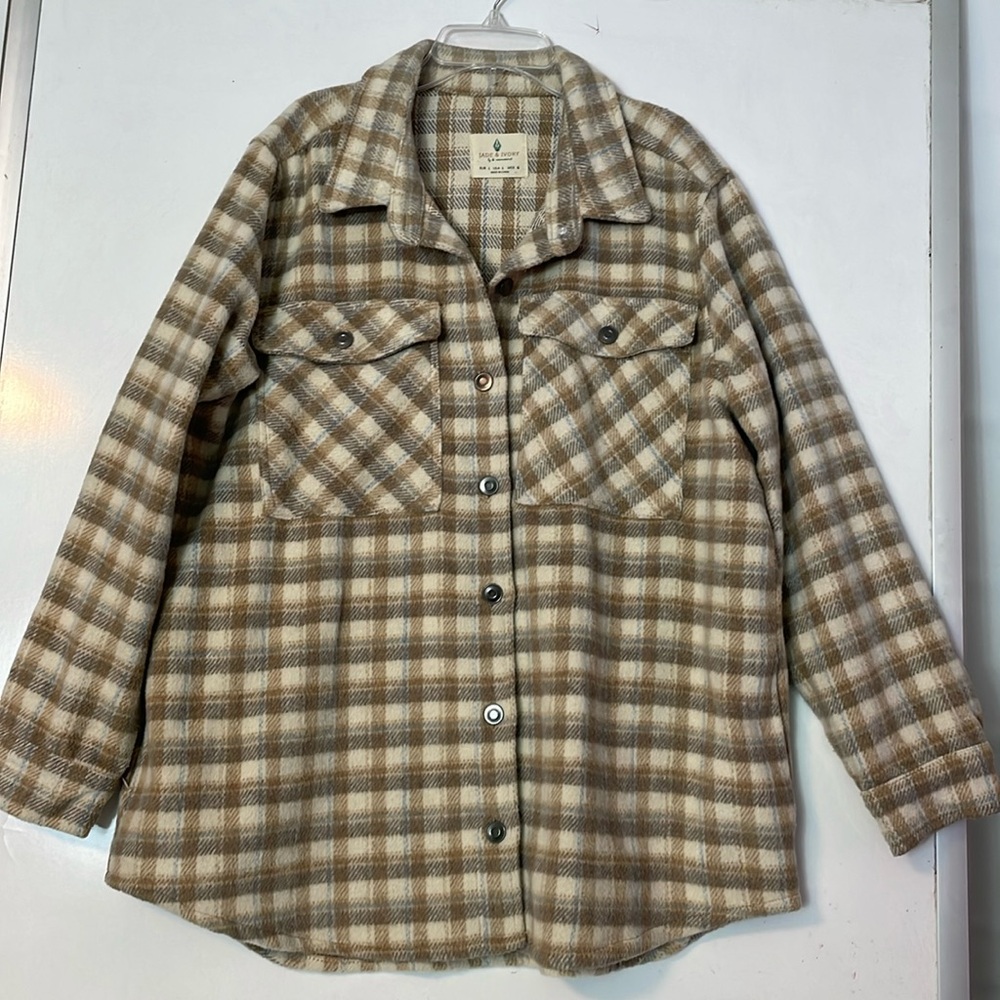 Jade & Ivory heavyweight shirt jacket